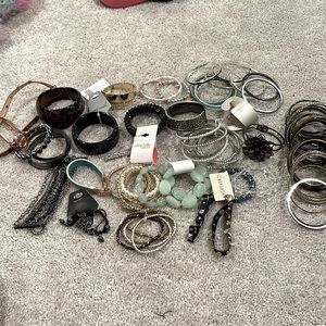 Lot of bracelets and bangles